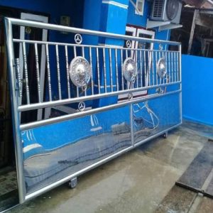 pintu gerbang stainless